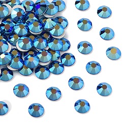 30240 200 Cobalt Blue AB Preciosa® maxima crystal без горячей фиксации плоские камни, чешский хрусталь, срыв твердой мозговой оболочки, круглый(438 11 615 шатон-роза), 30240 200 кобальтовый синий ab, ss 10 (2.7~2.9 мм)