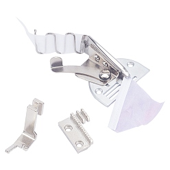 Platinum Iron Sewing Machine Binder, Flat Seam Binder Attachment Folder, for Industrial Sewing Machines, Platinum, 107x64x30mm