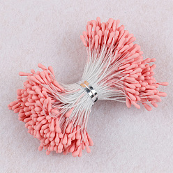 Светло-Коралловый Пластиковый искусственный матовый цветочный сердечник, для свадебного прохода центральные столовые конфетти вечерние сувениры украшения дома, свет коралловый, 2 мм