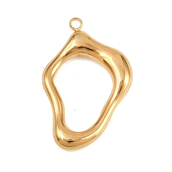 Золотой Полые 304 из нержавеющей стали кулоны, самые крутые прелести, золотые, 29x19x4 мм, отверстие : 1.8 мм