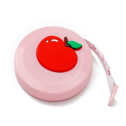 Яблоко Пластиковая рулетка, мягкая выдвижная швейная рулетка, яблоко, 50x19 мм