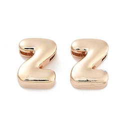 Letter Z Стойки подвески обшивки сплава, без кадмия и без свинца, гальванический никель, золотой свет, Письмо Z, 9.5x7.5x4 мм, отверстие : 1.5x2.5 мм