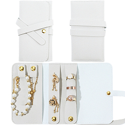 Белый Дым Рулоны для ювелирных изделий из искусственной кожи (ПУ) для сережек, браслетов и ожерелий, прямоугольные, серый, 122x64x15 мм