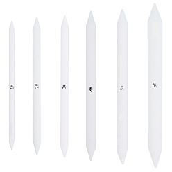 Белый 6шт. бумажный ластик, ручка для стирания пятен, аксессуары для инструментов для черчения, белые, 120~150x5.5~11.5 мм