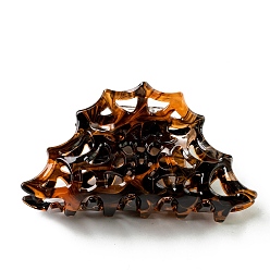 Кокосово-Коричневый Акриловые коготь заколки, паук, кокосового коричневый, 91x47x41 мм