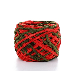 Красный Хлопчатобумажная пряжа, бархатные хлопковые нитки для ручного вязания, для детского свитера, шарфа, ткани, рукоделия, ремесла, сегмент окрашенный, красные, 7 мм