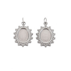 Нержавеющая Сталь Цвет 304 Настройки эмали нержавеющей стали кулон, с прыжковых колец, овальные, цвет нержавеющей стали, 16x11.5x2 мм, отверстие : 2.5 мм