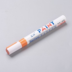 Оранжевый Металлические маркеры, для металла, дерево, керамический, стекло, наскальная живопись, фотоальбом своими руками, карты решений, поделки из альбомов, оранжевые, 14.3x1.55 см