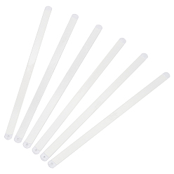 Белый Корсетная нить из марганцевой стали, поддерживающая бейка для пошива костюмов, нижнего белья, платьев, белые, 251x12x1 мм, отверстие : 2 мм