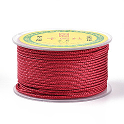 Индийский Красный 11м плетеный шнур из полихлопка, для настенного крепления, ремесла, Подарочная упаковка, Индийская красная, 2.5 мм, около 12.03 ярдов (11 м) / рулон