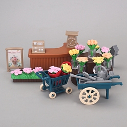 (52) Непрозрачная лаванда Пластиковые миниатюрные украшения, аксессуары для кукольного домика с микро-ландшафтом, цветочный магазин, разноцветные, Размер упаковки: 200x60x160 mm