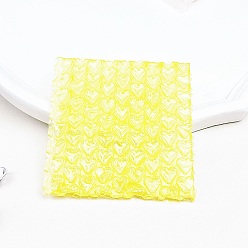 Yellow Rectangle Plastic Bubble Mailers, Waterproof Padded Envelope Packaging, for Jewelry Makeup Supplies, Yellow, 10x10cm