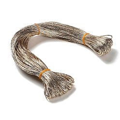 Золотистый Шнур из искусственной кожи с лазерным креплением, для изготовления ювелирных изделий DIY, золотые, 2 мм, Около 98~100 м / пачка