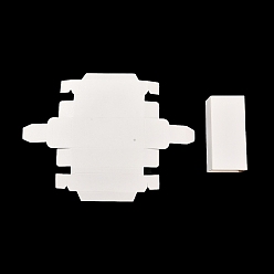 White Cardboard Paper Drawer Boxes, Essential Oil Packing Box, Gift Box, Rectangle, White, 9.7x4.4x2.8cm