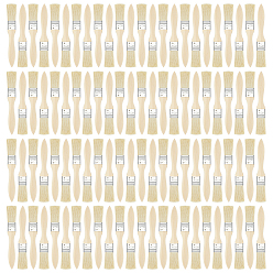 Бежевый 180 шт. кисти для рисования из синтетического волокна и свиной шерсти, с деревянной ручкой, бежевые, 174x23x10 мм