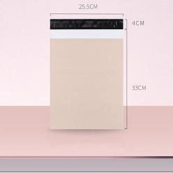 Фора Однотонные прямоугольные пластиковые самоклеящиеся упаковочные пакеты из полиэтилена, оранжевые, 37x25.5 см, 100 шт / комплект