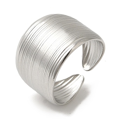 Нержавеющая Сталь Цвет Не тускнеет 304 открытые манжеты из нержавеющей стали для женщин, цвет нержавеющей стали, 14.5 мм, регулируемый