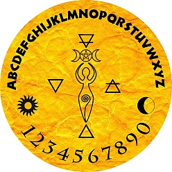 Human Деревянная маятниковая доска, биолокация гадальная доска, для колдовства принадлежности для викканского алтаря, плоскийкруглыйкруглый, человек, 150 мм