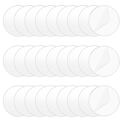 Clair 60feuille acrylique pour loisirs créatifs, plat rond, clair, 1100x1mm