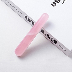 Розовый Кварц Натуральные массажные палочки из розового кварца, массажные инструменты, гуа-ша соскабливающая палочка, конус, 100~110x20 мм