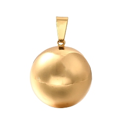 Золотой 304 подвески из нержавеющей стали, круглый шарм, золотые, 28x25 мм, отверстие : 9.5x5 мм