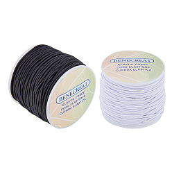 Mixed Color Elastic Cord, Mixed Color, 2mm, about 54.68 yards(50m)/roll, 2rolls/set
