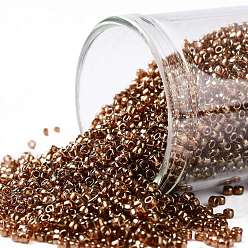 (329) Gold Luster African Sunset Круглые бусины toho, японский бисер, (329) золотой блеск африканского заката, 15/0, 1.5 мм, отверстие : 0.7 мм, Около 15000 шт / 50 г