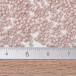 (DB1495) Opaque Pink Champagne MIYUKI Delica Beads, Cylinder, Japanese Seed Beads, 11/0, (DB1495) Opaque Pink Champagne, 1.3x1.6mm, Hole: 0.8mm, about 2000pcs/bottle, 10g/bottle