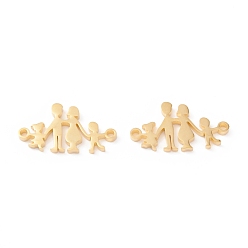 Настоящее золото 18K 201 ссылки нержавеющей стали, ручная полировка, семья, вакуумное покрытие pvd, реальный 18 k позолоченный, 11x20x1.5 мм, отверстие : 1.4 мм