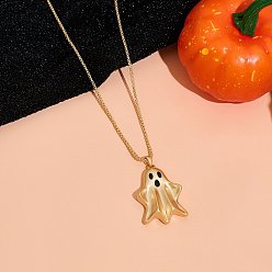 Золотой Женские кулоны-призраки из латуни на Хэллоуин, золотые, 18.11 дюйм (46 см)