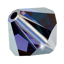 20480 Deep Tanzanite Хрустальные бусины preciosa®, чешский хрусталь, биконус(451 69 302 рондель), 20480 глубокий танзанит, 5 мм, отверстие : 1 мм