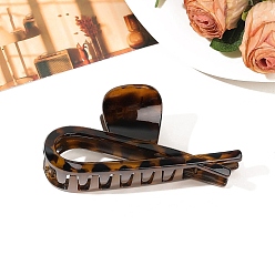 Седло Коричневый Пластиковые заколки для волос «дельфин» с большими когтями, аксессуары для волос для женщин и девочек, седло коричневый, 55x120 мм