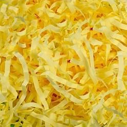 Шампанско-Желтый Бумажный крошечный наполнитель, для упаковки подарков и наполнения пасхальной корзины, шампанское желтый, 3 мм, 30 г / мешок