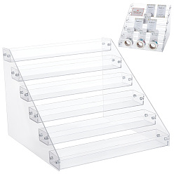 Прозрачный 6 Пластиковые подставки для альбомов с клейкой лентой, прямоугольные, прозрачные, 32.5x30.5x24.5 см