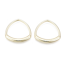 Light Gold Rack Plating Alloy Linking Rings, Cadmium Free & Lead Free, Light Gold, 24x24x2mm