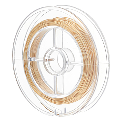 Настоящее золото 14K Латунная проволока, круглые, реальный 14 k позолоченный, 24 датчик, 0.5 мм, около 49.21 футов (15 м) / рулон