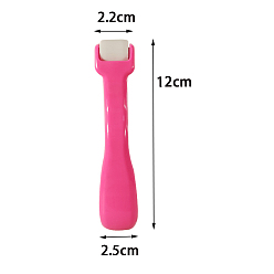 Фуксиновый Пластиковый шовный валик, ручной тканевый инструмент, для клейкой ленты обои для скрапбукинга масляными чернилами печать, красно-фиолетовые, 120x25 мм