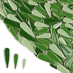 Разноцветный 3 стили фарфоровая мозаичная плитка в форме капли, для поделок из мозаики своими руками, рамки для картин и многое другое, красочный, 21~40x8~12x4 мм, около 100 г / набор