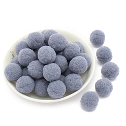 Светлый Стально-синий Полиэстеровый мяч, аксессуары для костюма, аксессуары, круглые, светло-стальной синий, 20 мм, 50 шт / пакет