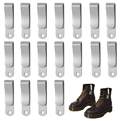 Платина 20шт. латунные зажимы для галстука, прямоугольные, платина, 31.5x7.5x5 мм, отверстие : 2 мм