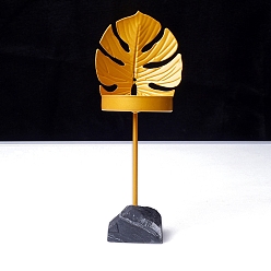 Лист Металлические подсвечники, с цоколями из натурального шунгитового камня, лист, 170x70 мм