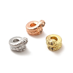 (52) Непрозрачная лаванда Стойки обшивки латунь микро проложить кубического циркония бусы, долговечный, без свинца и без кадмия, колонна и змея, разноцветные, 7.5x5x3 мм, отверстие : 2.2 мм