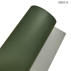 Зеленый Двухцветная искусственная кожа pu ткань, для поделок ремесел, прямоугольные, зелёные, 1350x300x1.7 мм