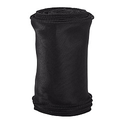 Black 12M Polyester Yarn Tape, for Gift Wrapping, Black, 4-5/8 inch(117mm)~4-3/4 inch(120mm)