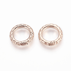 Розовое Золото 304 пружинные кольца из нержавеющей стали, уплотнительные кольца, розовое золото , 21.5x3.5 мм, Внутренний диаметр: 15 мм