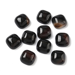 Кокосово-Коричневый Природные кабошон агата, окрашенная и подогревом, квадратный, кокосового коричневый, 12x12x6 мм