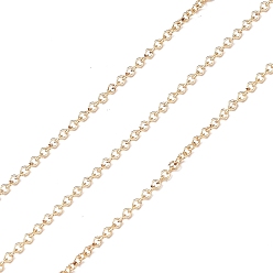 Real 14K Gold Filled Yellow Gold Filled Cable Chains, Soldered, Real 14K Gold Filled, Link: 1.7x1.6x0.4mm
