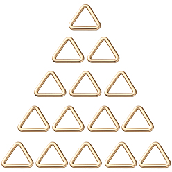 Золотой 20 шт. треугольные соединительные кольца из сплава, 3 образные пряжки, золотые, 30x33x3 мм, внутренний диаметр: 21.5x24.5 мм