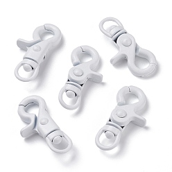 Белый Поворотные шарниры из сплава цинка, белые, 42x21.5~22x8 мм, отверстие : 6x8.5 мм