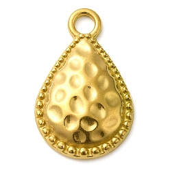 Настоящее золото 18K Ионное покрытие (ip) 304 подвески из нержавеющей стали, очарование слезы, реальный 18 k позолоченный, 22x14x3 мм, отверстие : 3 мм